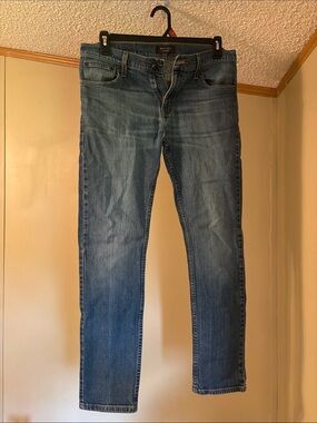 Adam Levine Collection Slim Jeans in Light Blue Wash